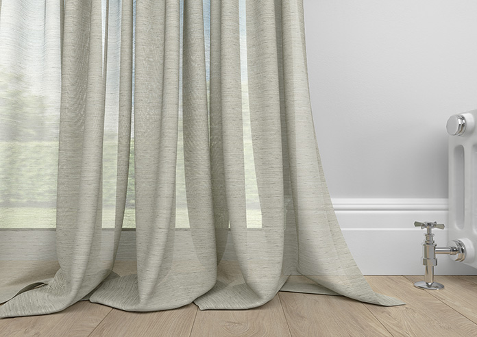 Sahara Voile, Metallic Pearl Grey - Made to Measure Curtains - Image 6